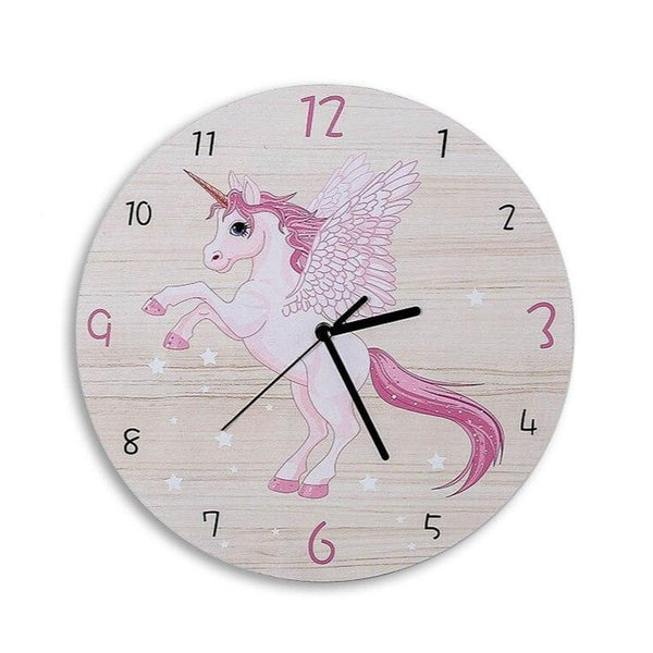 Wooden Alicorn Clock